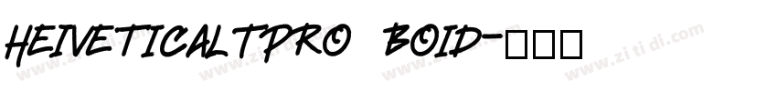 HeIveticaLTPro  Boid字体转换